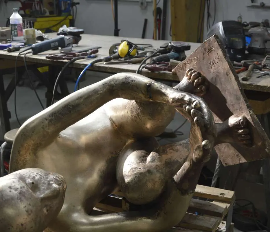 Restauration d'une sculpture en bronze